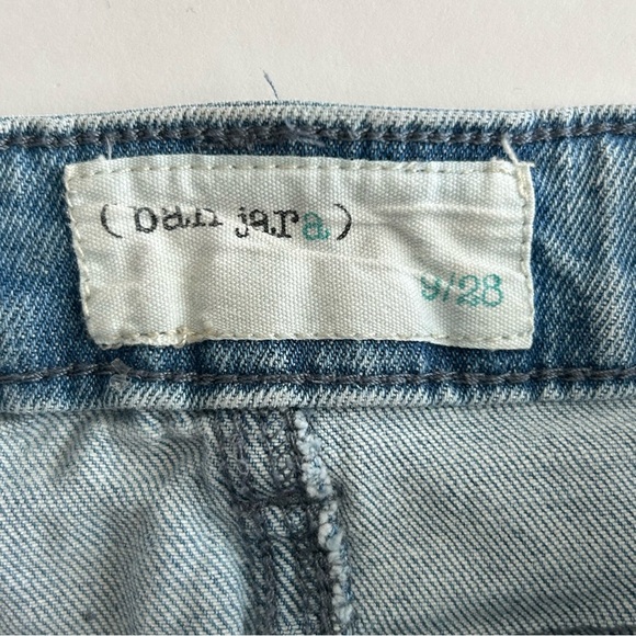 Ban Jara Jeans Womens 9/28 Flare Mid Rise Light Wash Distressed - Picture 5 of 8